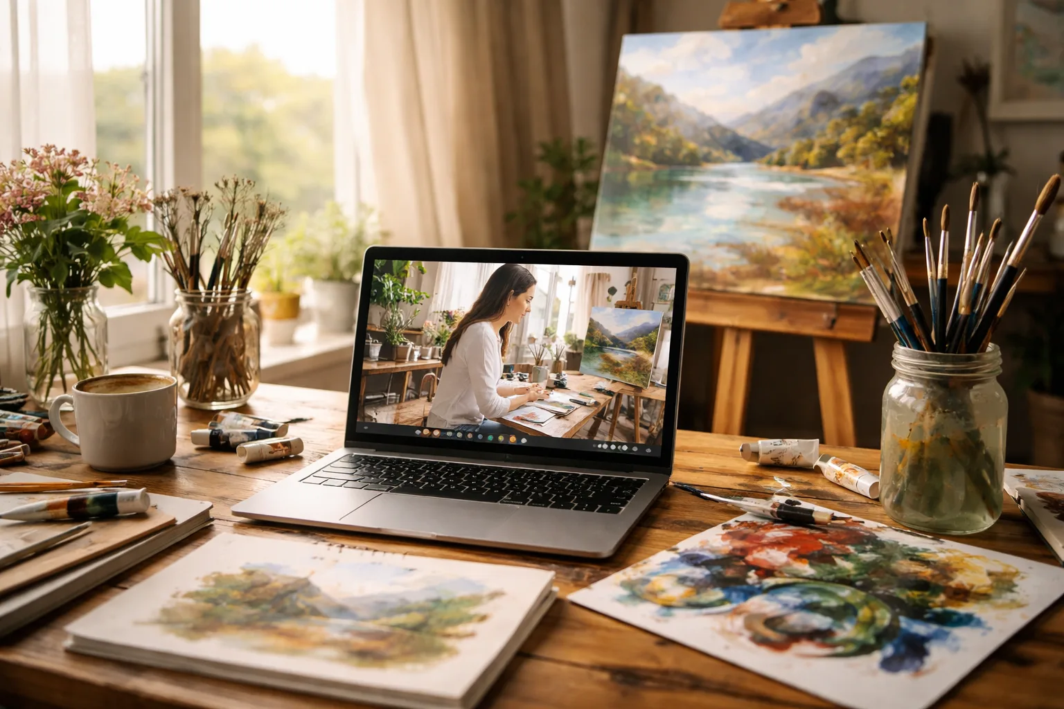 The Online Art Class That Feels Like a Studio, Not a Screen