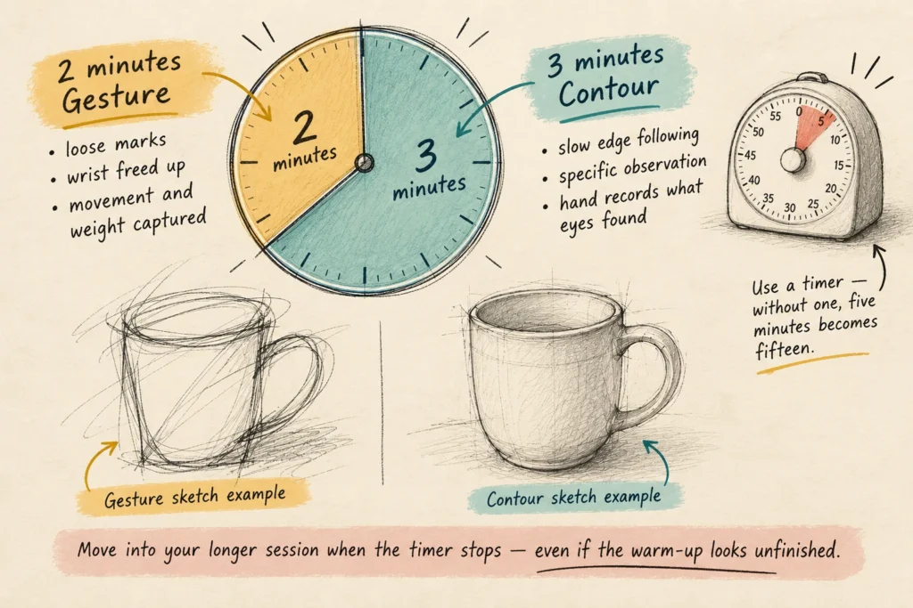 How Long Should Your Warm-Up Drawing Sketch Really Take?